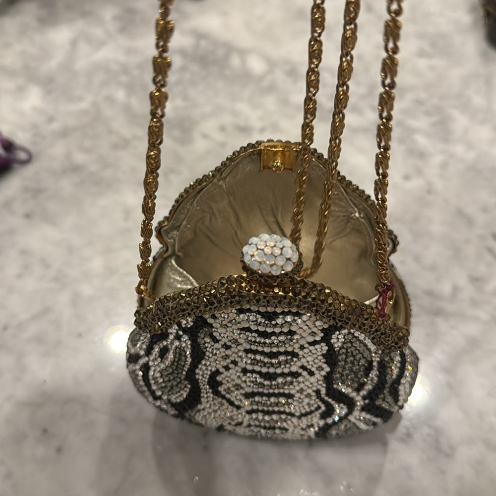 Jimmy Crystal New York Crystallized Python Patter… - image 6